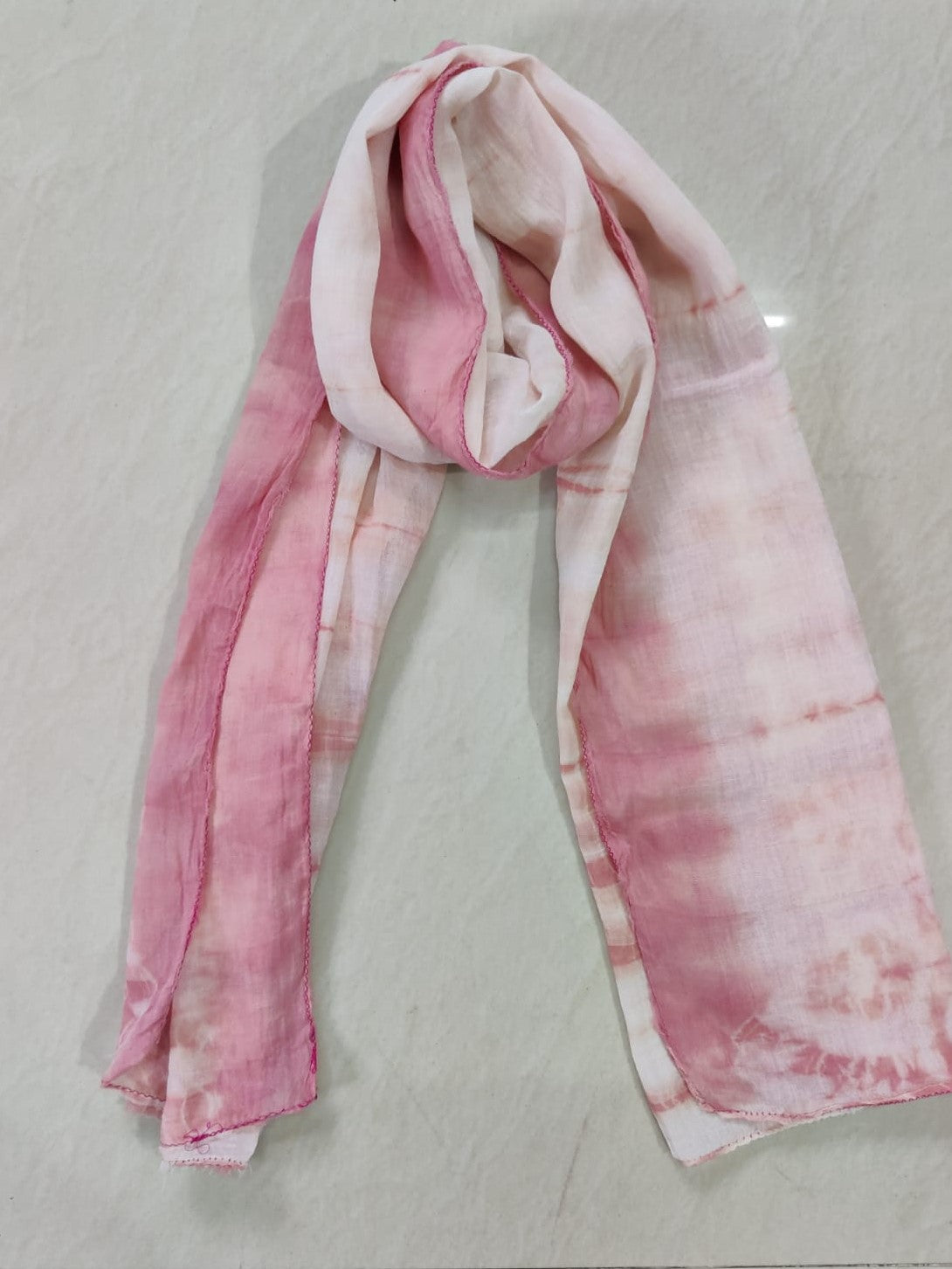 100% cotton hand made Manjishta  dyed printed scarf